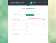 Tablet Screenshot of mutualdomain.com
